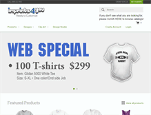 Tablet Screenshot of imprints4you.com